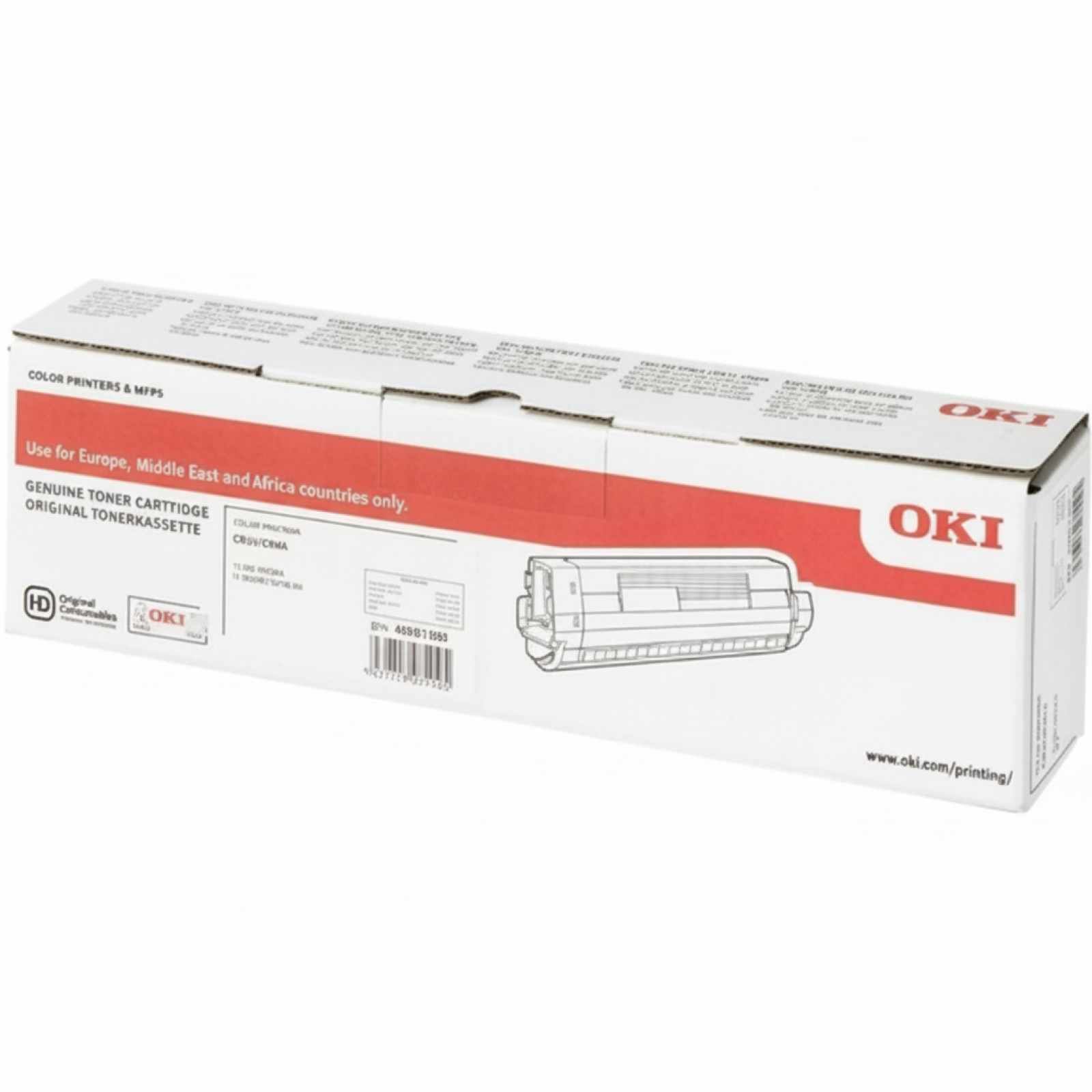 Original OEM Toner Oki C834 844 (46861308) (Black)