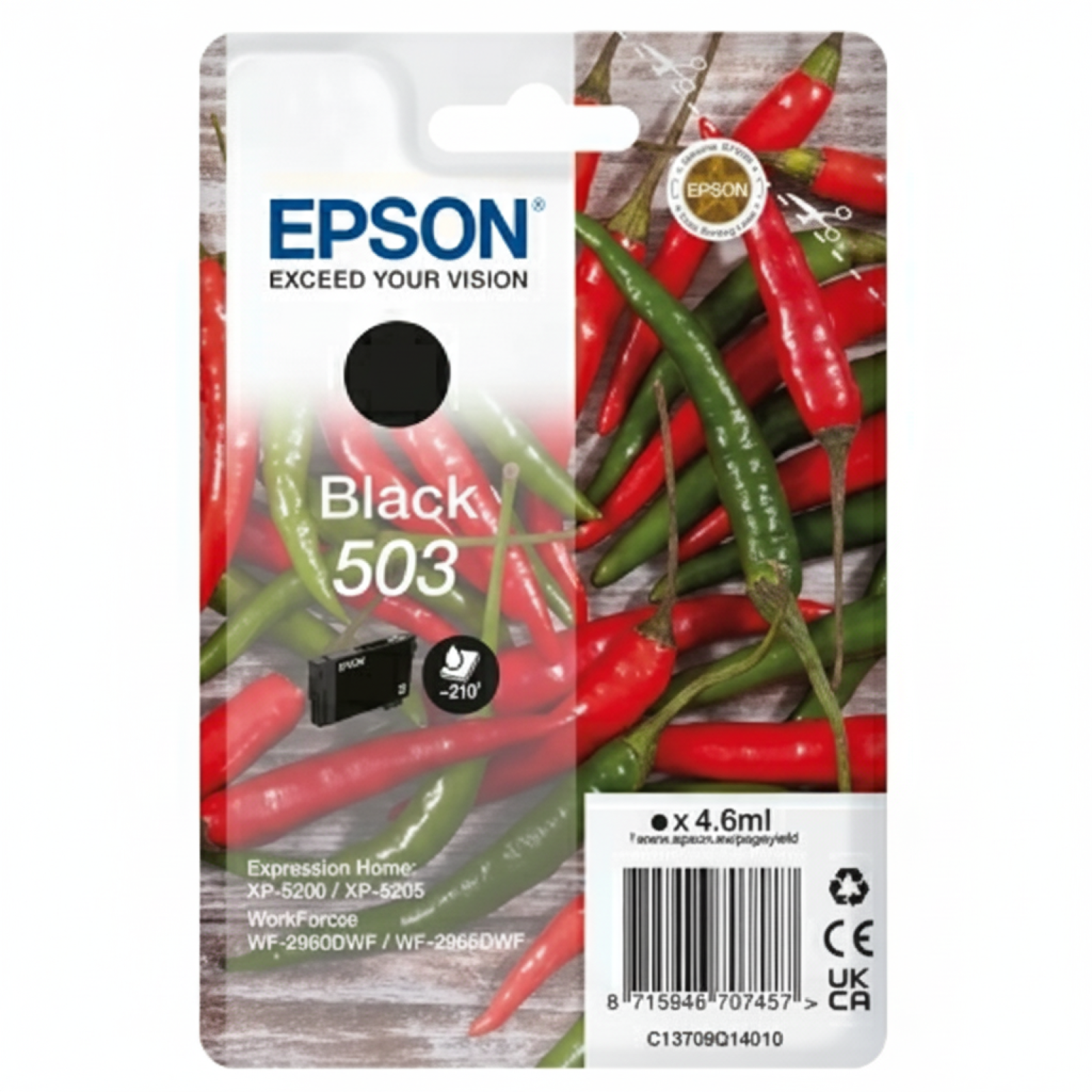 Original OEM Ink Cartridge Epson 503 (C13T09Q14010) (Black)