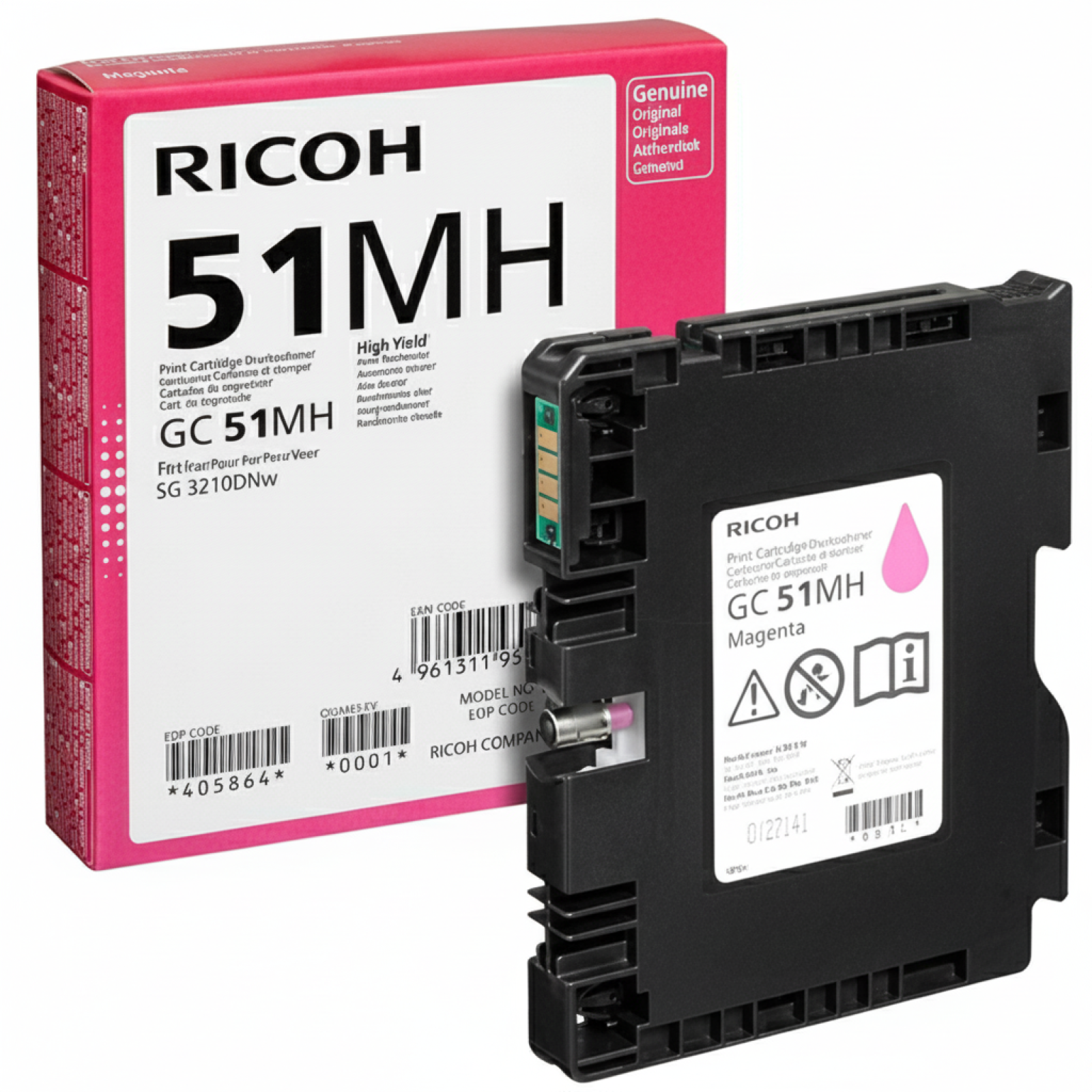 Original OEM Ink Cartridge Ricoh GC-51MH (405864) (Magenta)