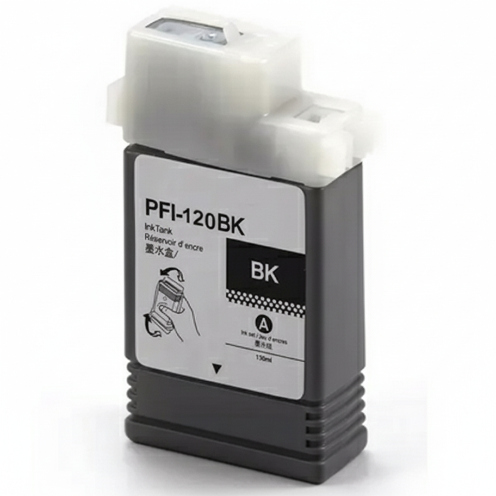 Compatible Ink Cartridge PFI-120BK for Canon (2885C001) (Black)