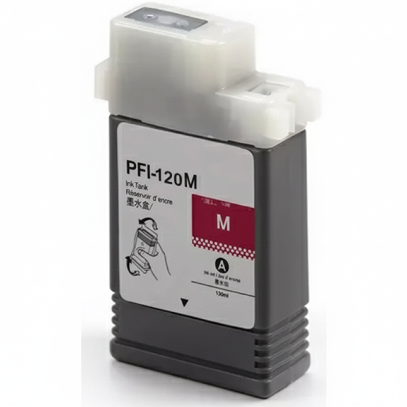 Compatible Ink Cartridge PFI-120M for Canon (2887C001) (Magenta)