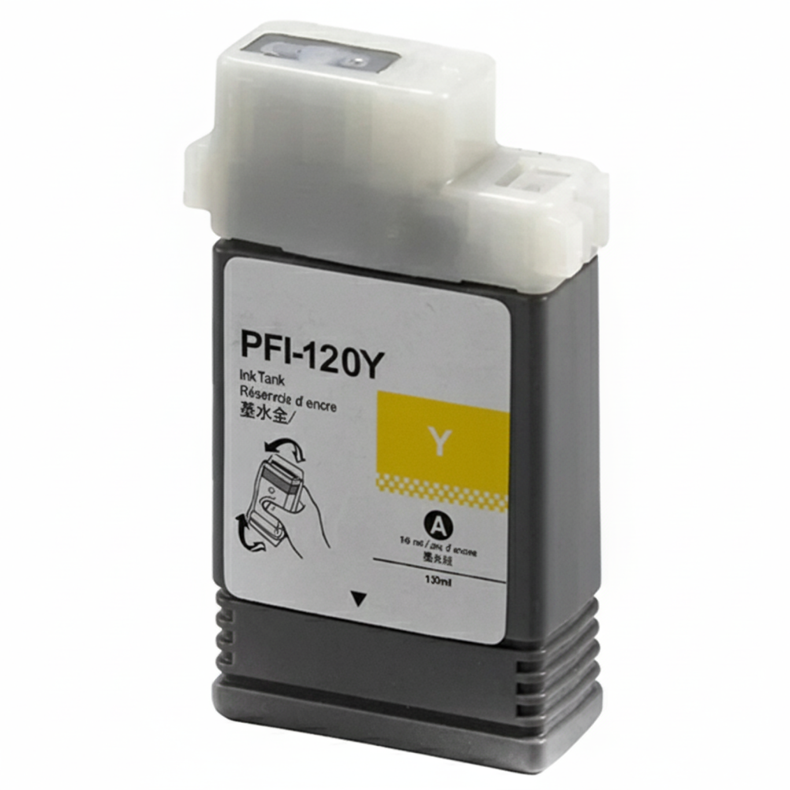 Compatible Ink Cartridge PFI-120Y for Canon (2888C001) (Yellow)