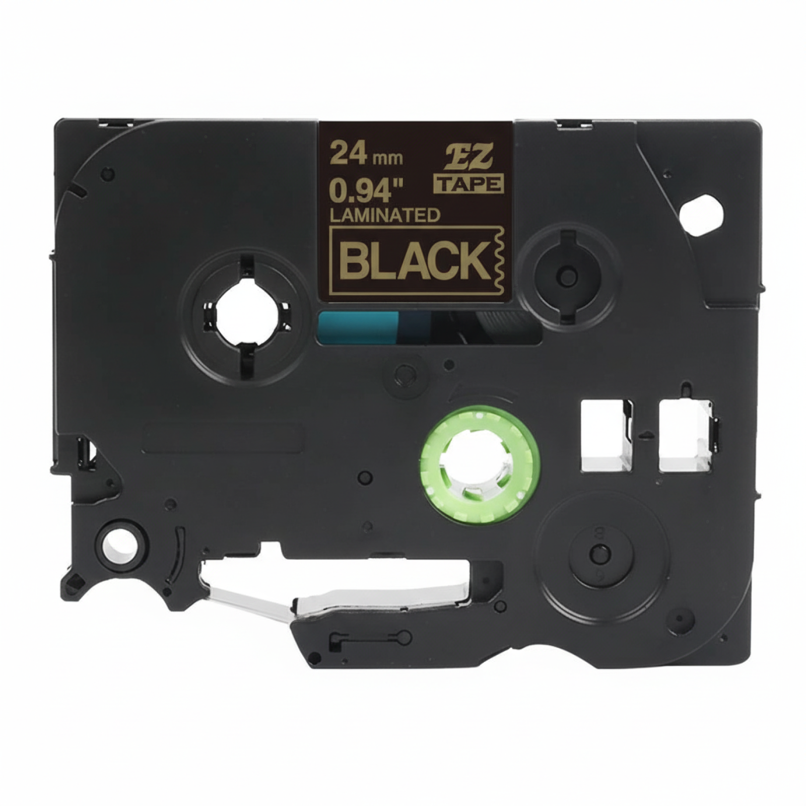 Compatible Laminated Tape TZe-354 for Brother (TZe-354) (Black) (24 mm, 1,6 m, Black, White)