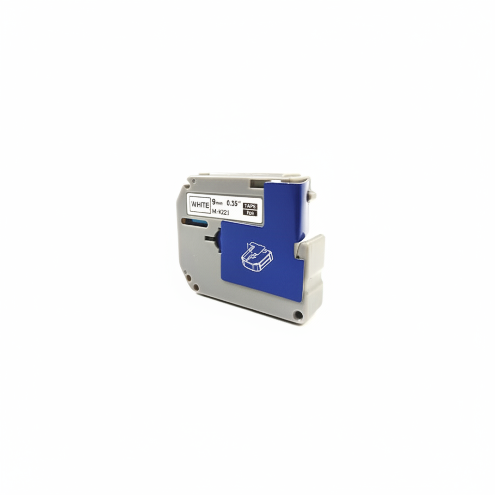 Compatible Ribbon MK-221BZ for Brother (MK-221BZ) (White) (9 mm, 8 m)