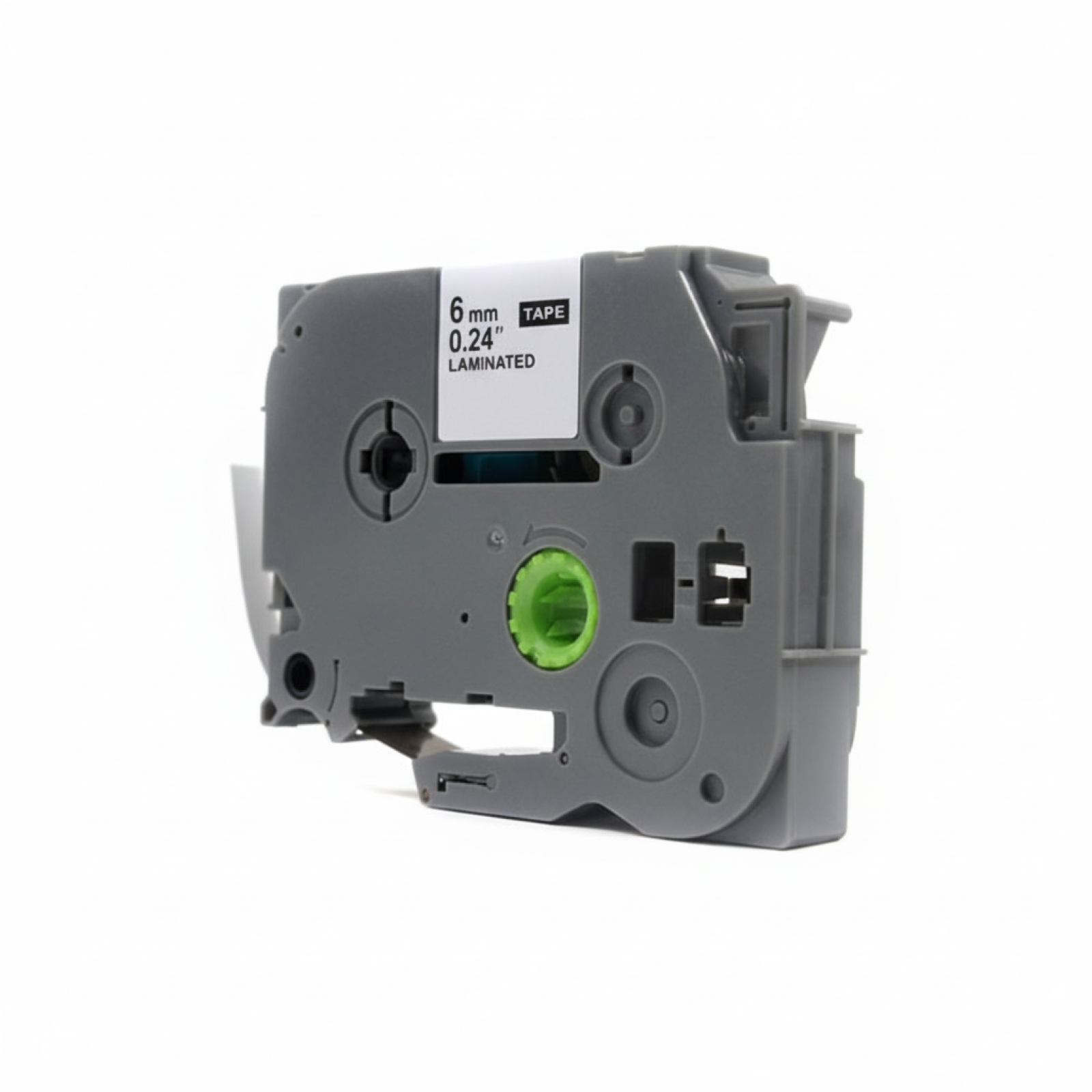 Compatible Ribbon TZe-112 for Brother (TZe-112) (Transparent) (6 mm, 8 m, Transparent, Red)