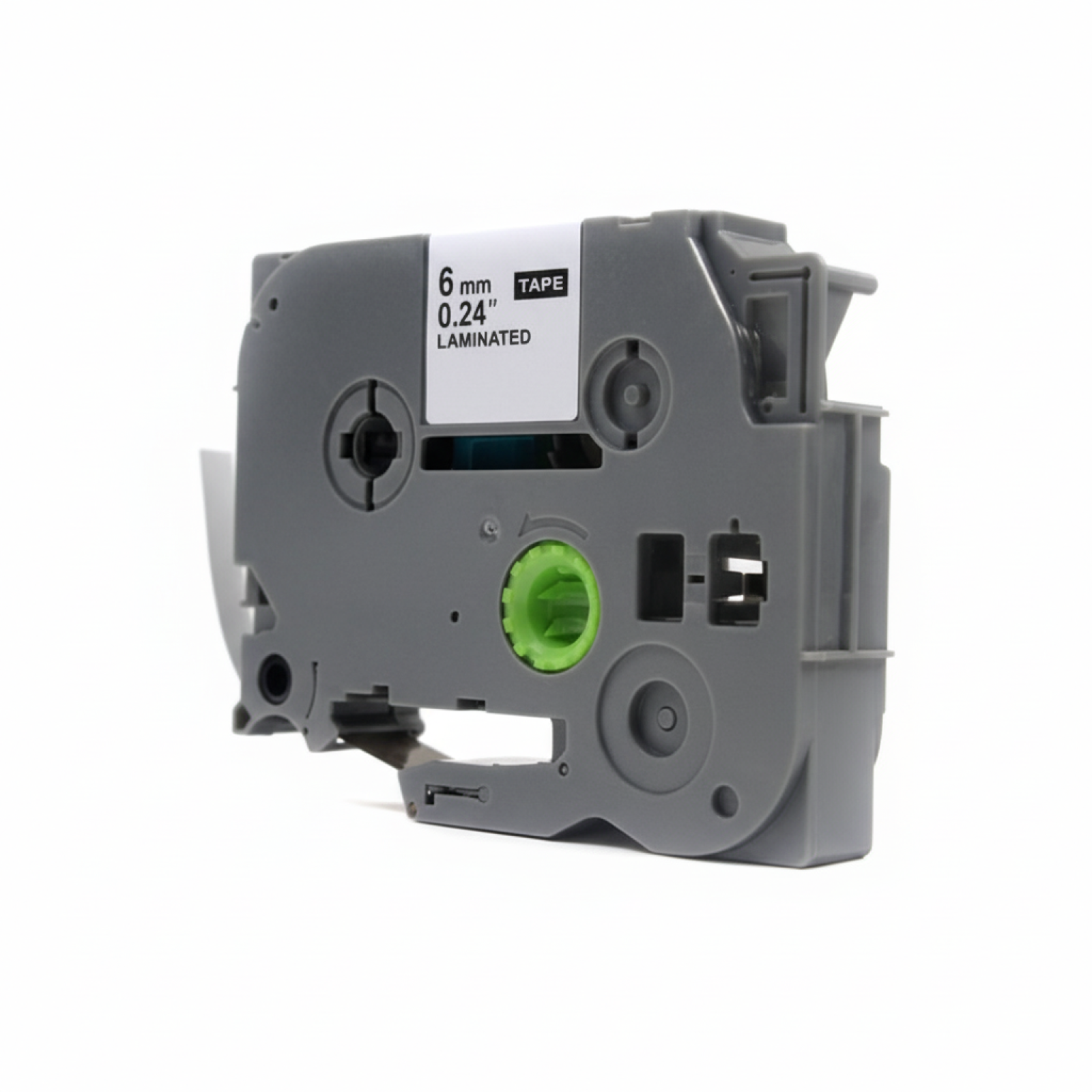 Compatible Ribbon TZe-115 for Brother (TZe-115) (Transparent) (6 mm, 8 m, Transparent, White)