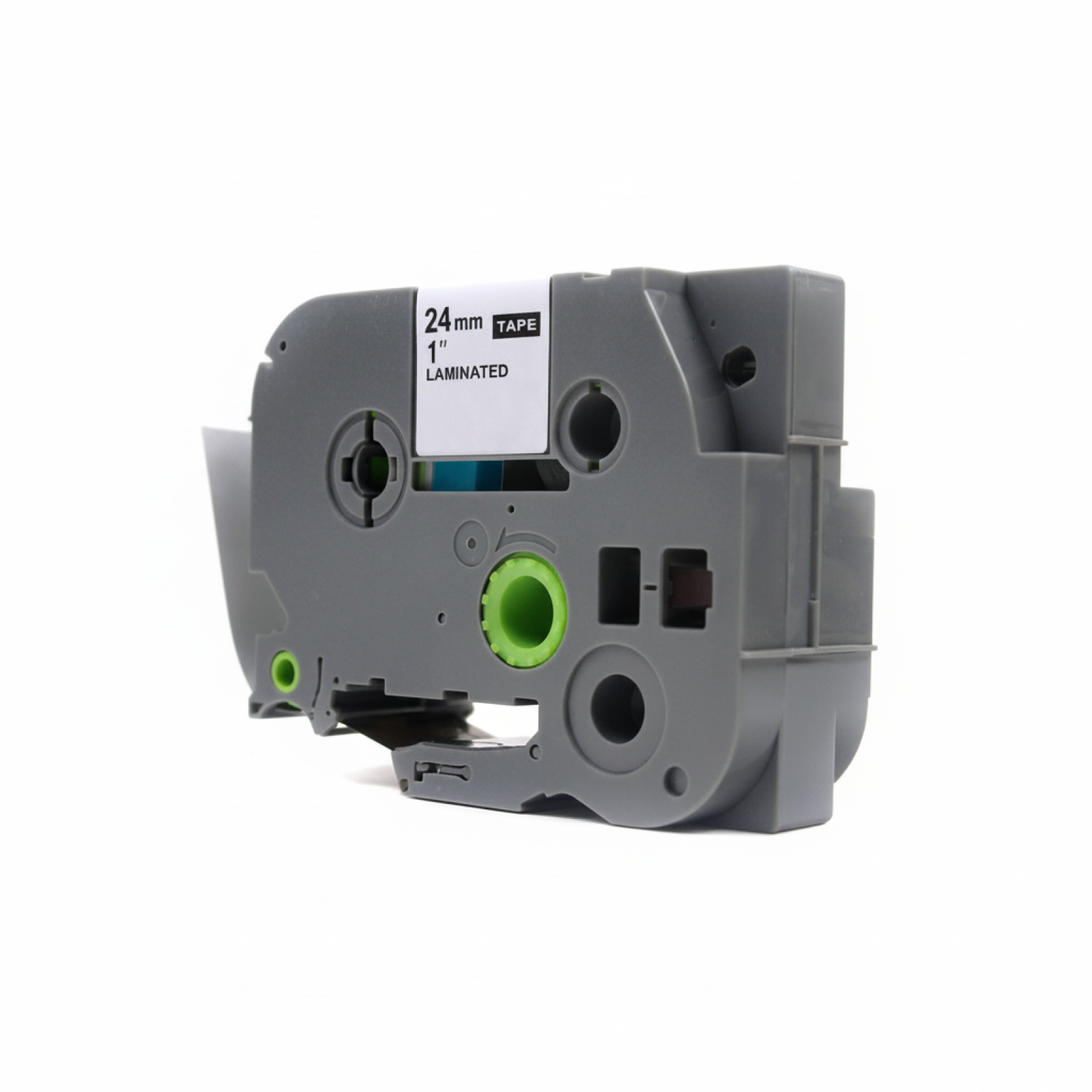 Compatible Ribbon TZe-755 for Brother (TZe-755) (Green) (24 mm, 8 m, Green, White)