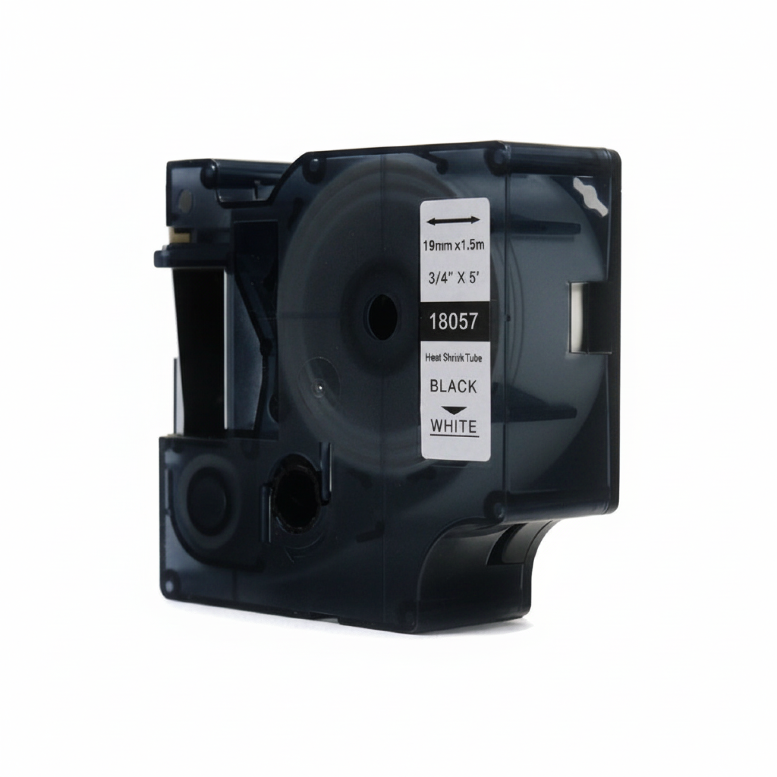 Compatible Heat Shrink Tube 18057 for DYMO (18057) (White) (19 mm, 1,5 m, White)