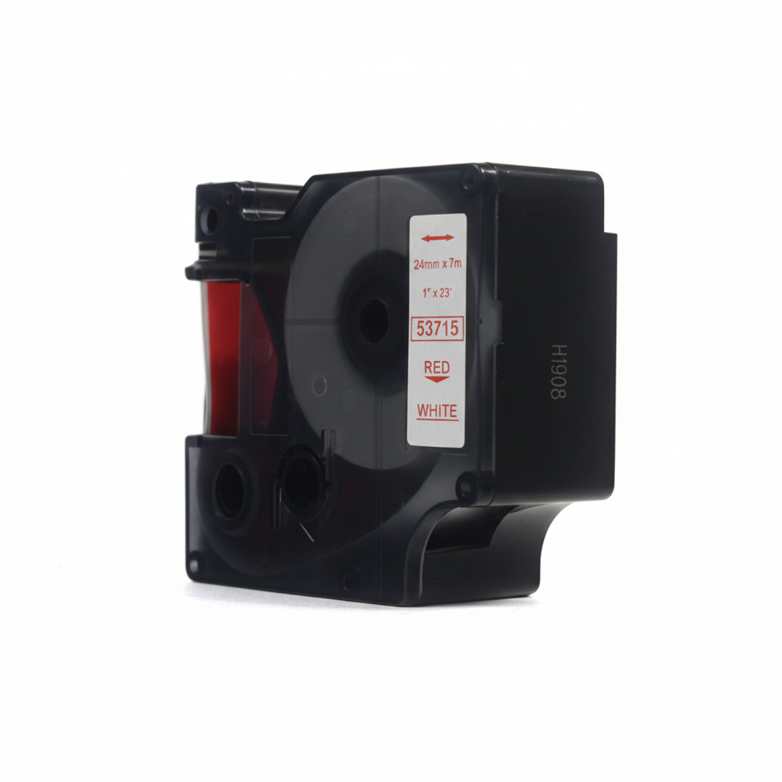 Compatible Ribbon D1-53715 for DYMO (D1-53715) (White) (24 mm, 7 m, White, Red)