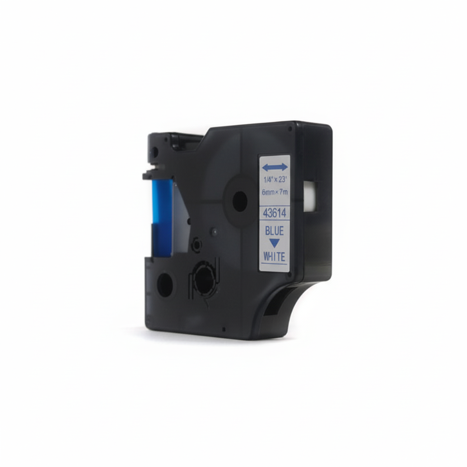 Compatible Ribbon D1-43614 for DYMO (D1-43614) (White) (6 mm, 7 m, White, Blue)