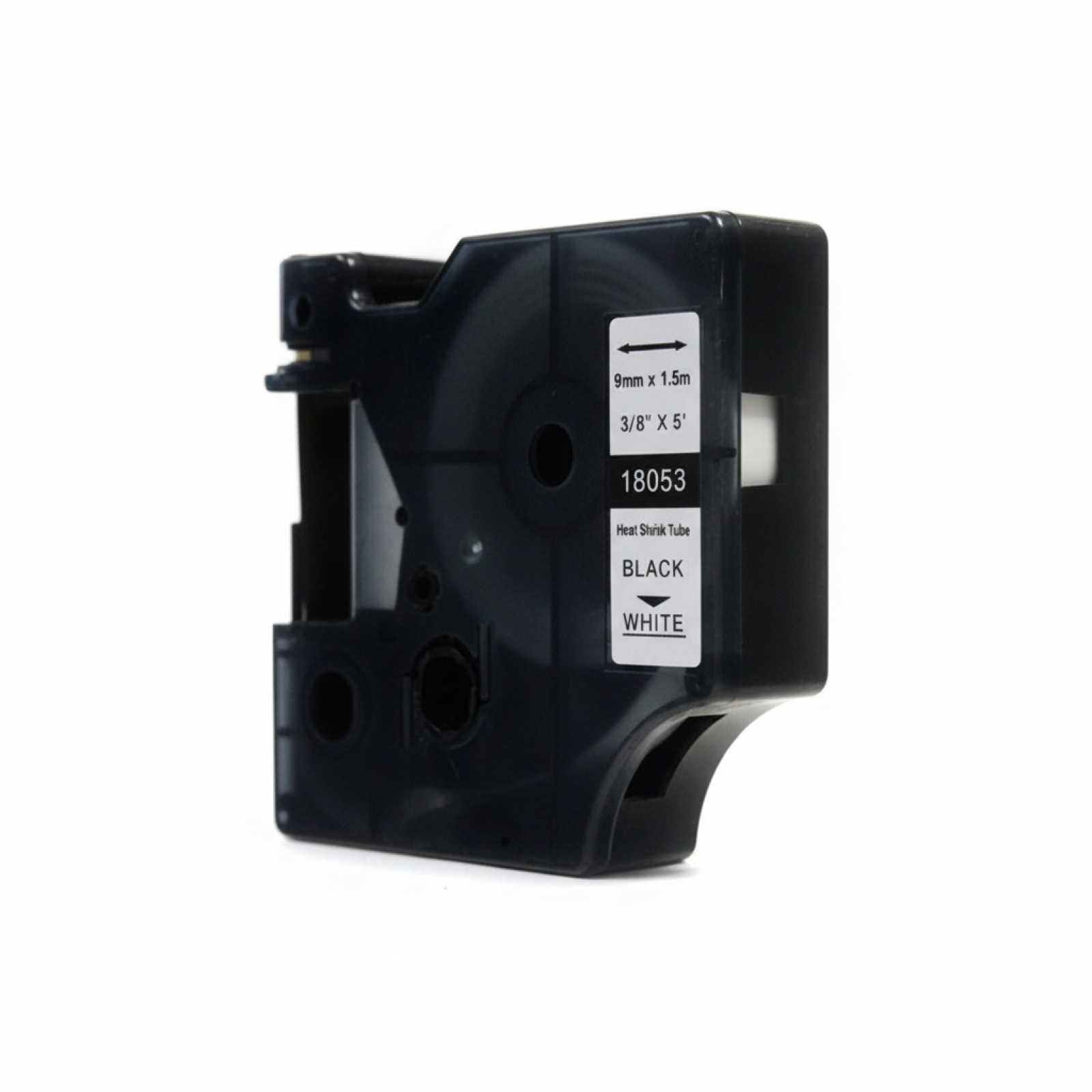 Compatible Heat Shrink Tube 18053 for DYMO (18053) (White) (9 mm, 1,5 m, White)