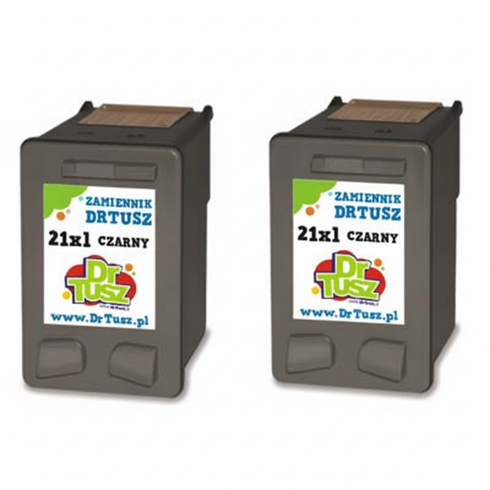 Compatible Ink Cartridges 21 for HP (CC627A) (Black) (2-pack)