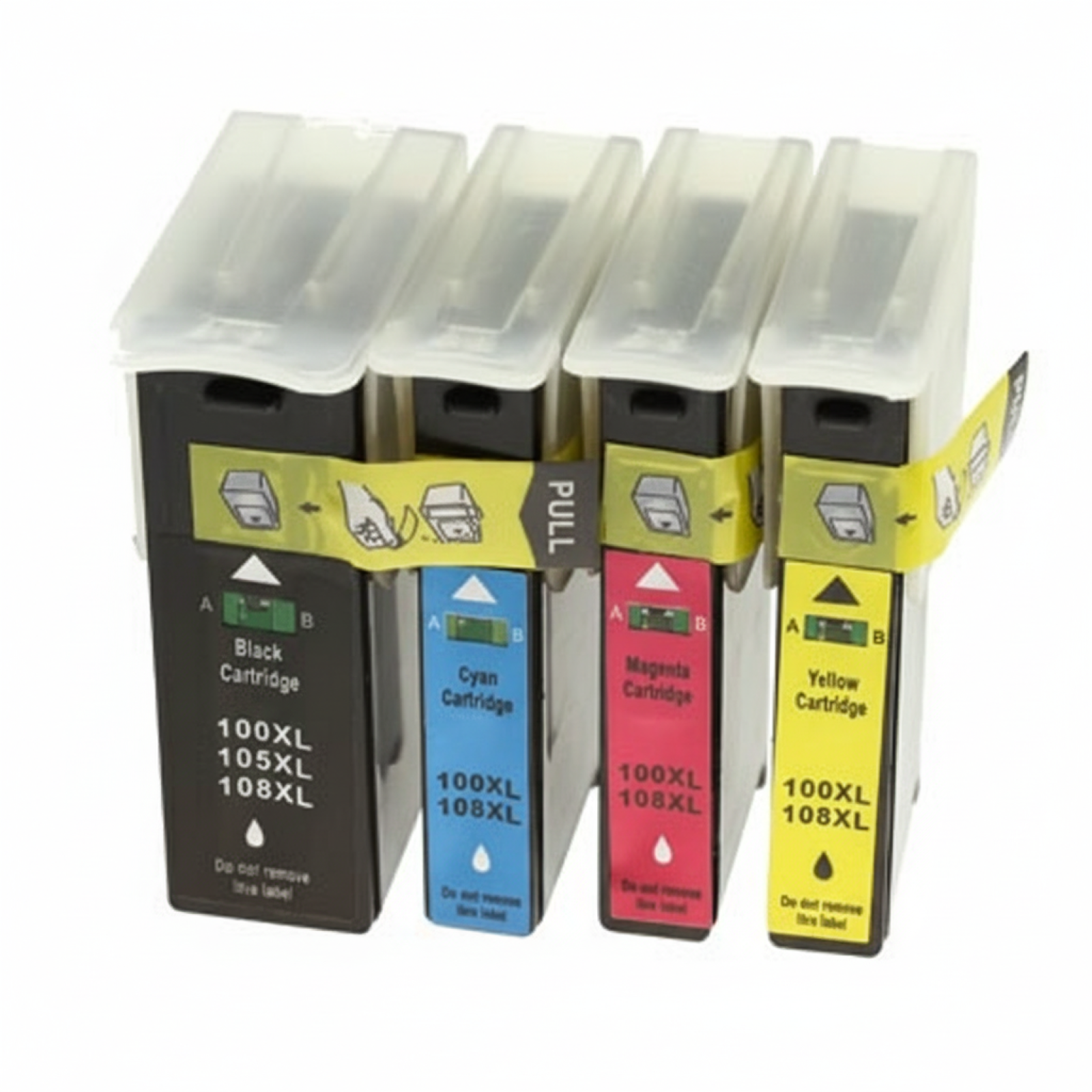 Compatible Ink Cartridges 100XL CMYK for Lexmark (14N1912) (multi pack)
