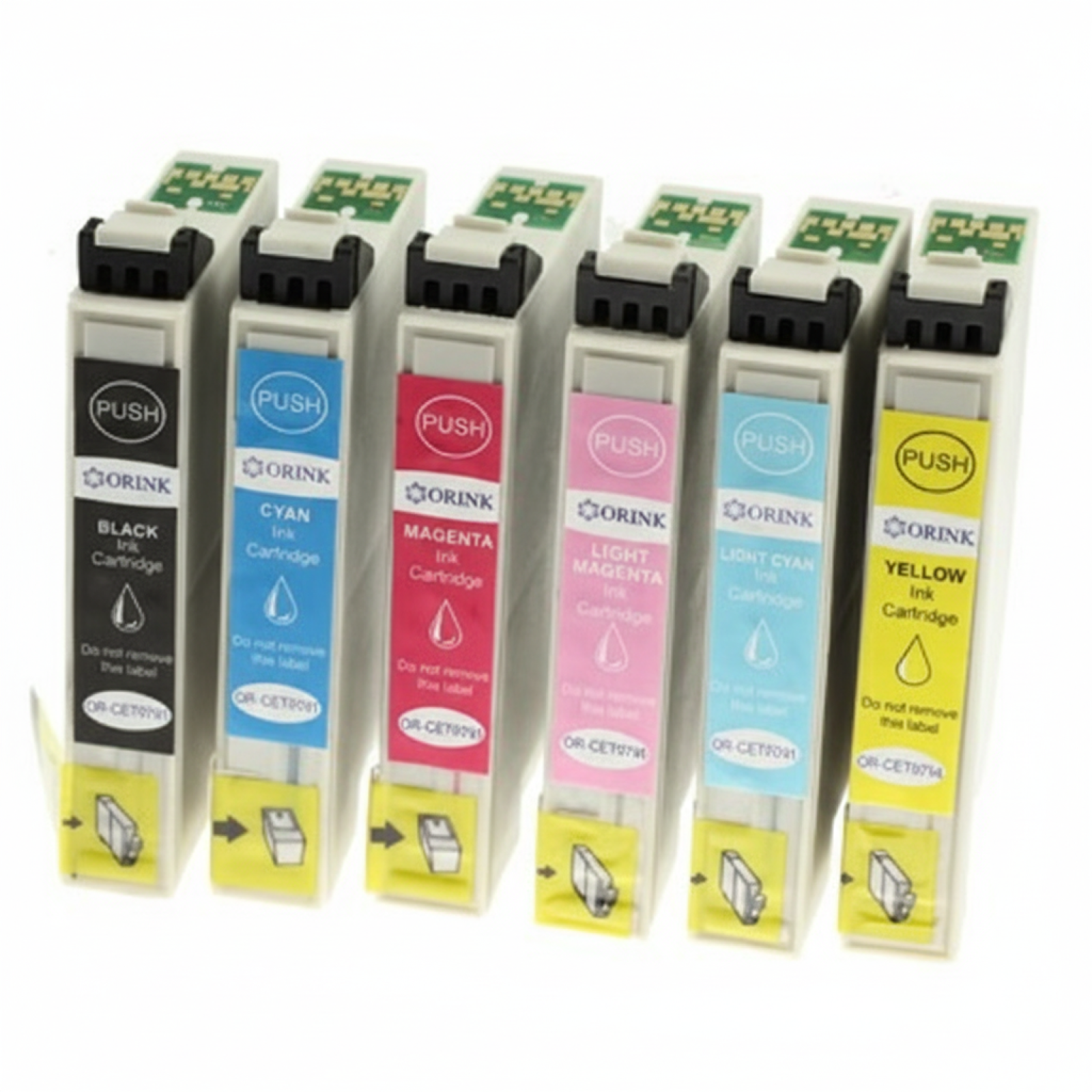 Compatible Ink Cartridges T0791-T0796 for Epson (DT-AE-T0791 K) (multi pack)