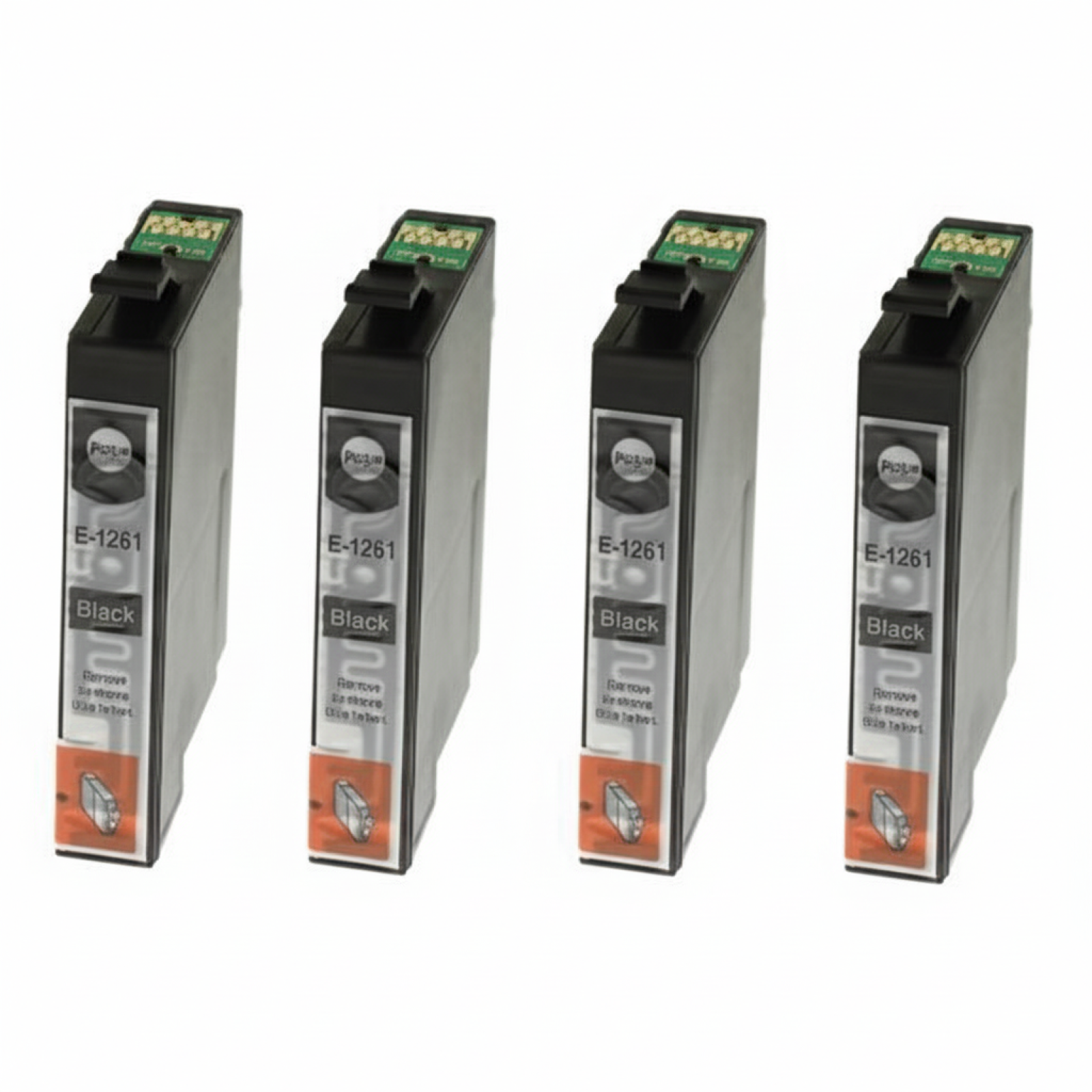 4x Compatible Ink Cartridge T1281 for Epson (C13T12814010) (Black)
