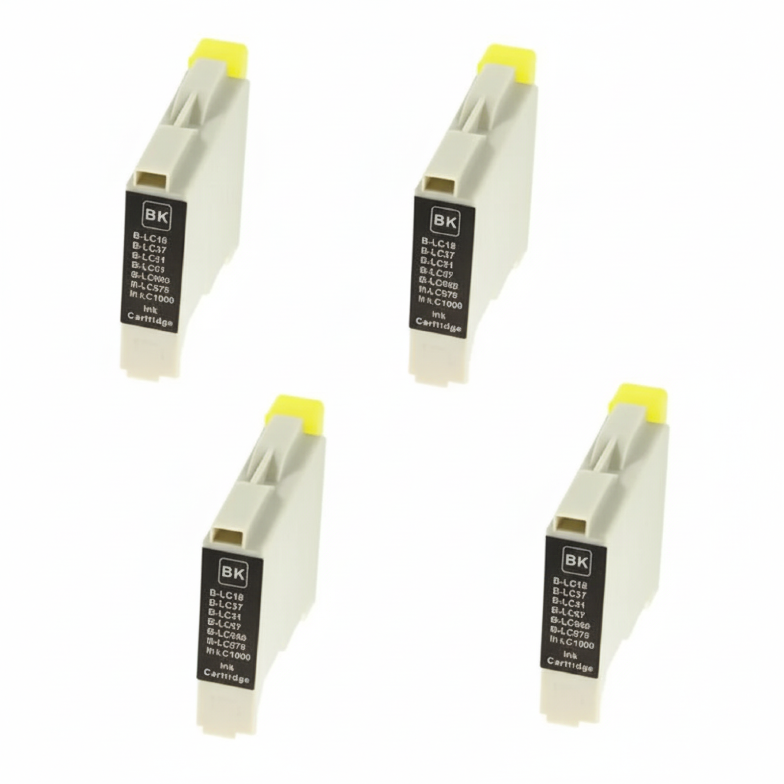 4x Compatible Ink Cartridge LC-1000 BK XL for Brother (LC1000HYBK) (Black)