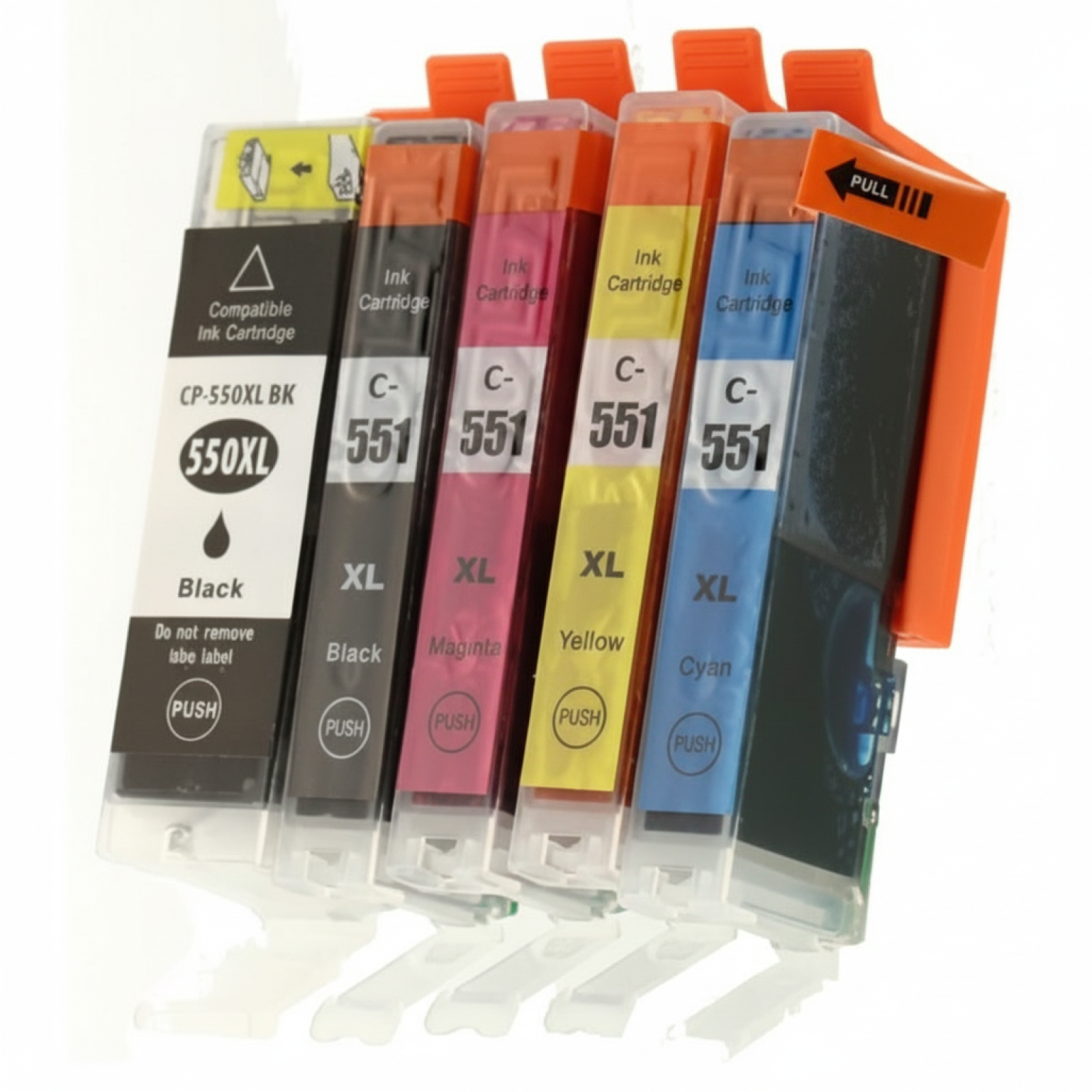 Compatible Ink Cartridges PGI-550 CLI-551 CMYK for Canon (6509B013A) (multi pack)