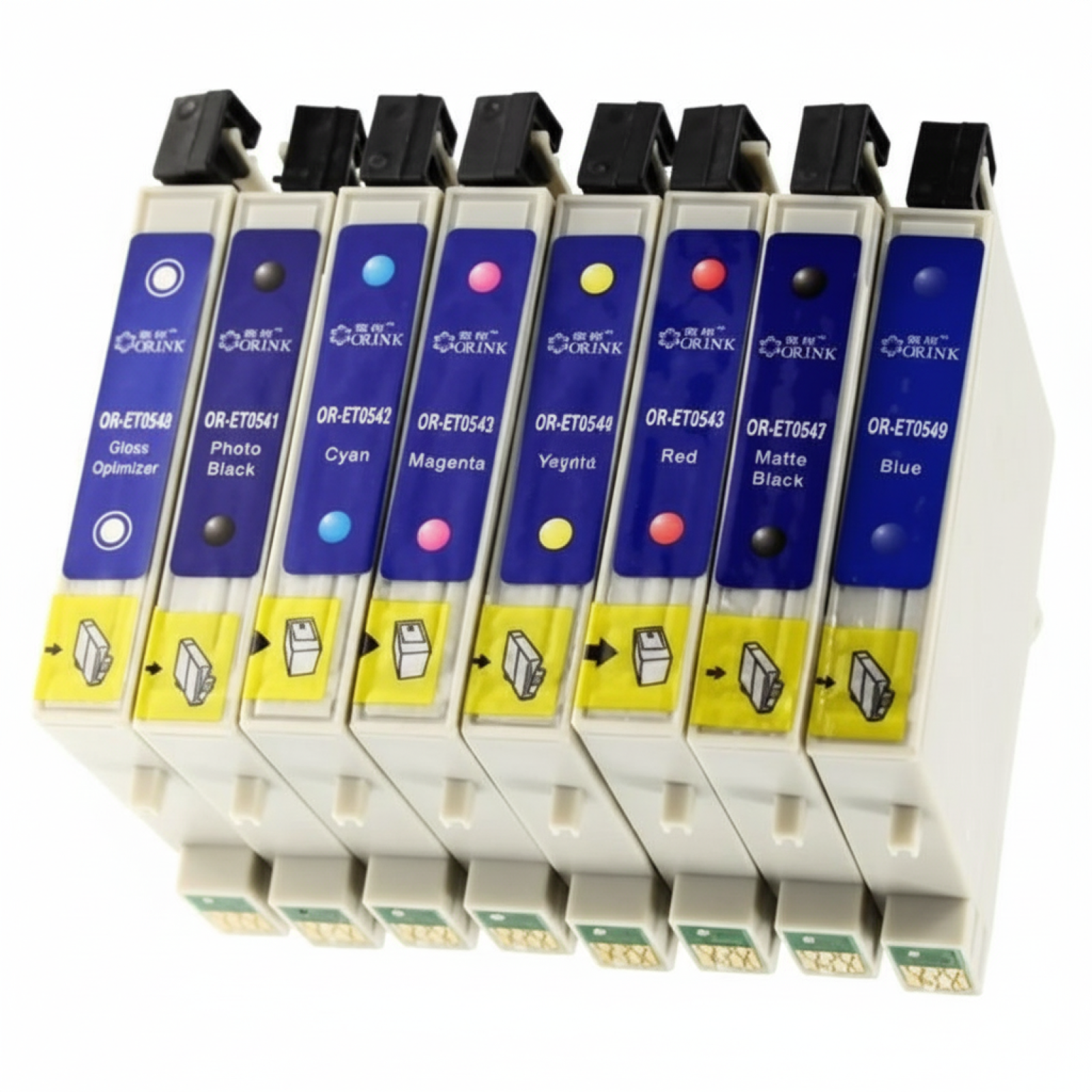 Compatible Ink Cartridges T0540-549 for Epson (DT-AE-T0540 K) (multi pack)