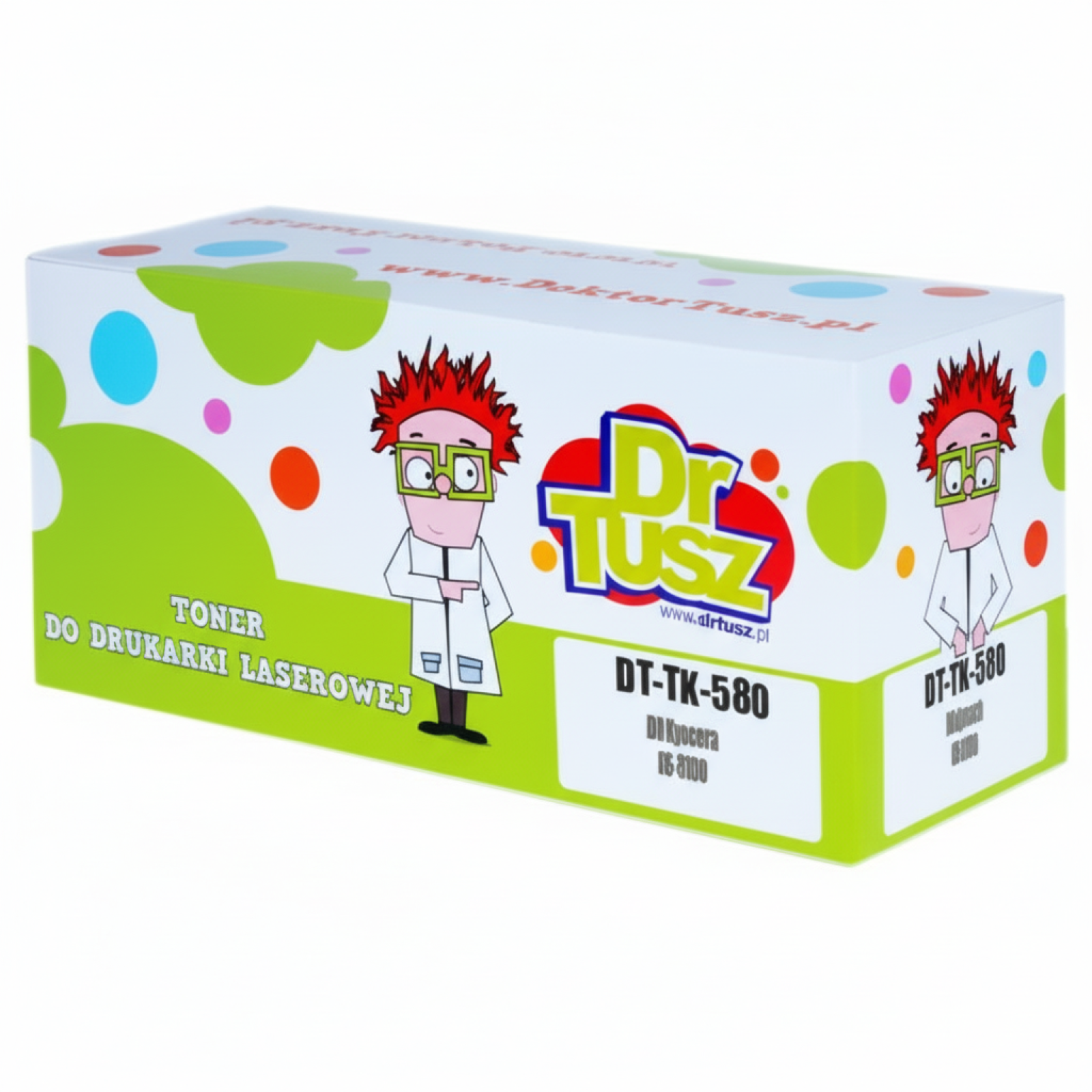 Compatible Toner TK-580C for Kyocera (1T02KTCNL0) (Cyan)