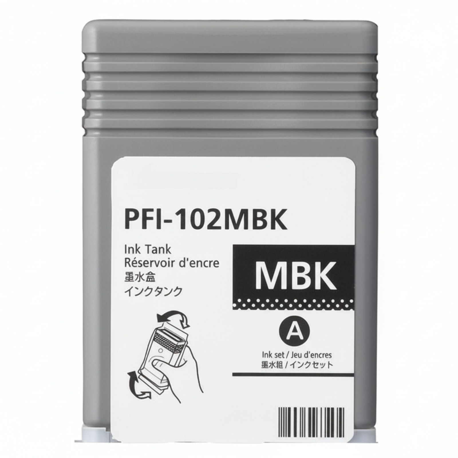 Compatible Ink Cartridge PFI-102MBK for Canon (CF0894B001A) (Matte black)