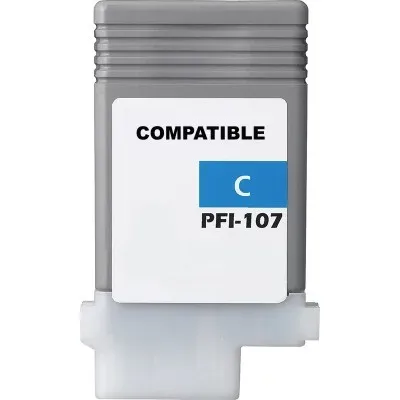 Compatible Ink Cartridge PFI-107C for Canon (6706B001) (Cyan)