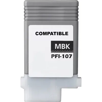 Compatible Ink Cartridge PFI-107MBK for Canon (6704B001) (Matte black)